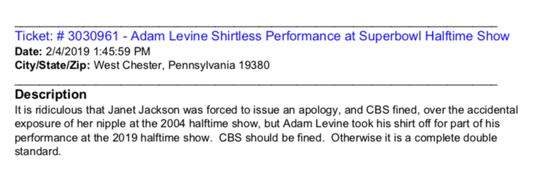 Illustration for article titled America Vs. Adam Levine's Nipples: All The FCC Viewer Complaints About The Super Bowl Halftime Show